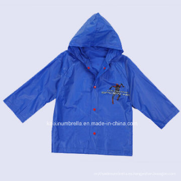 Impermeable de plástico de calidad superior para niños